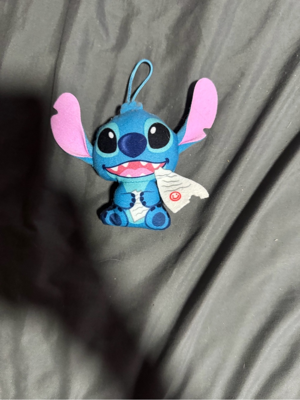 Disney Blue & Pink Stitch Plush Keychain